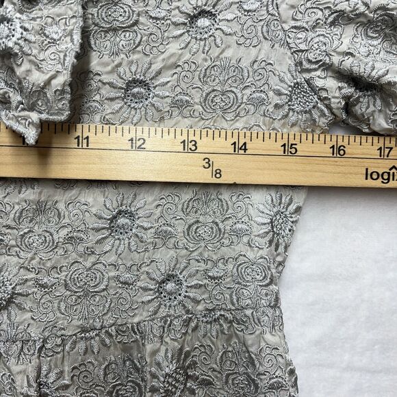 Pete & Greta Johnny Was Ruffle Dress Women’s S Silk Baby Doll Coquette Cottage - Picture 5 of 9